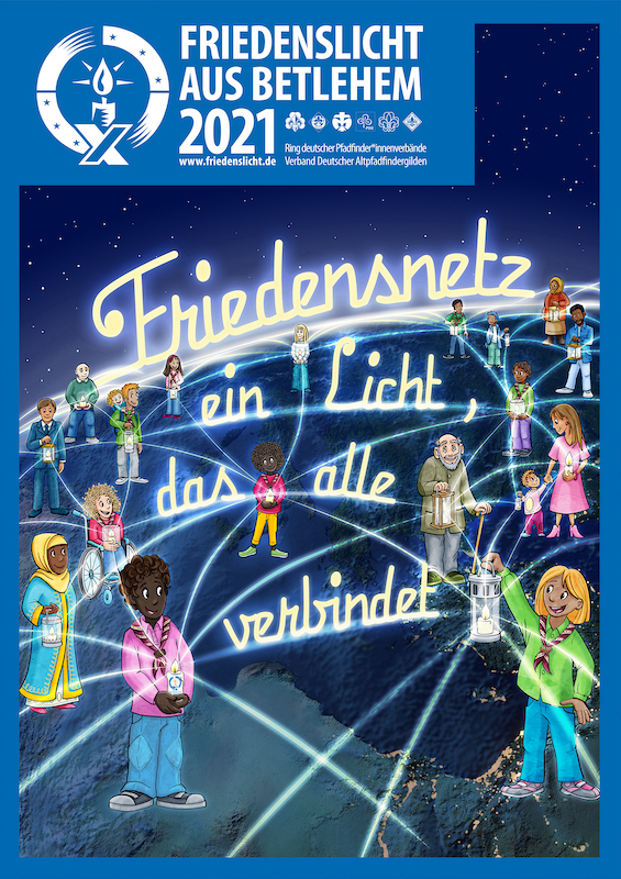 Friedenslicht2021 Postkarte A6 ohneFreifeld