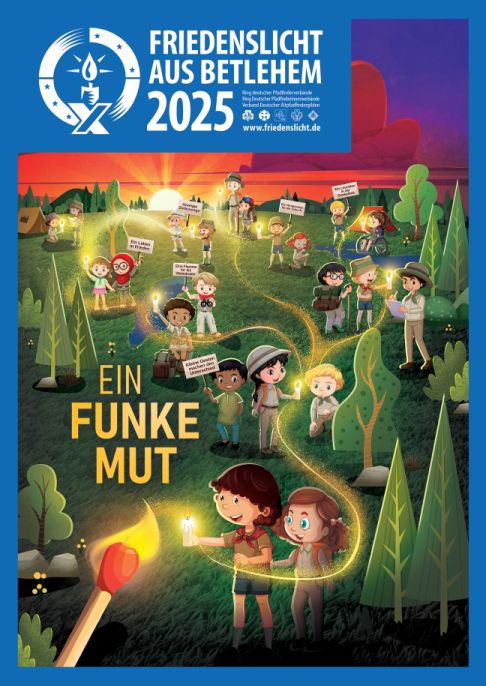 friedenslicht plakat 2025 Ein Funke Mut